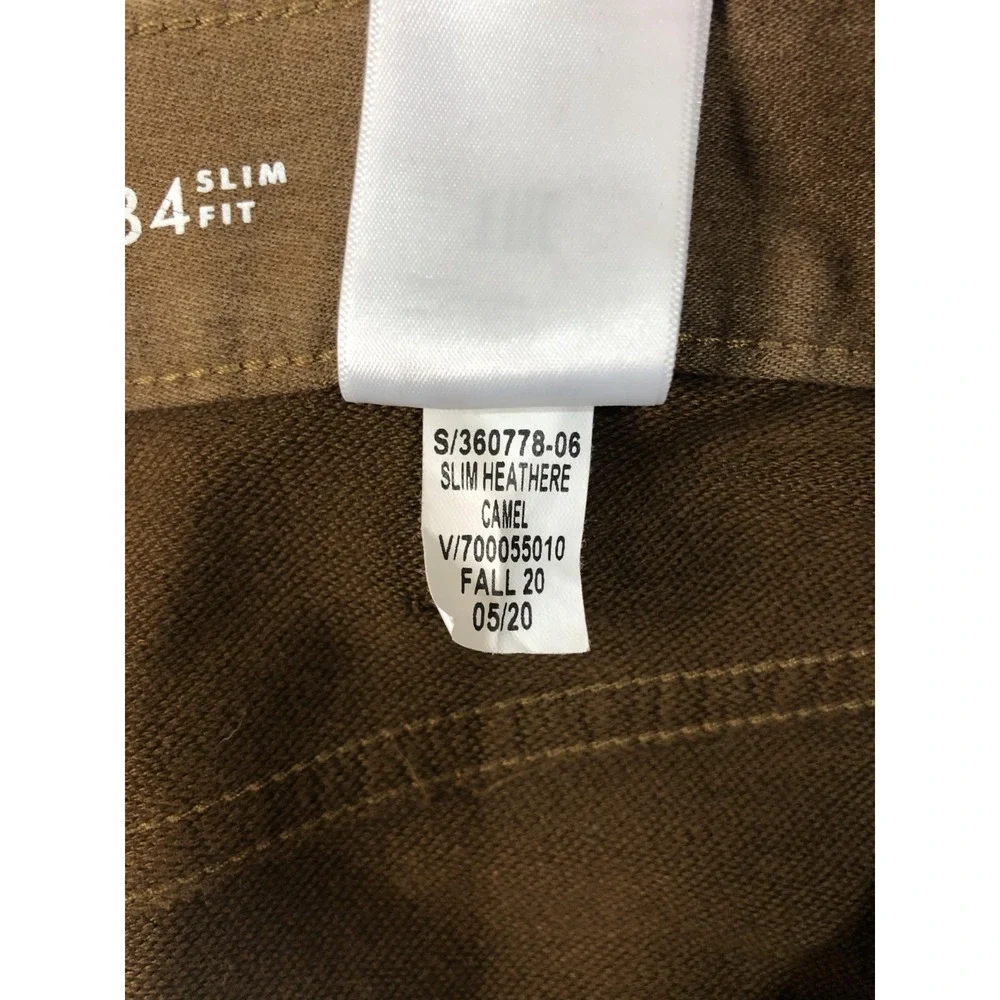 Banana Republic 5 Pocket Pants Mens 39x33 (Tag 38x34) Brown Traveler Slim Fit